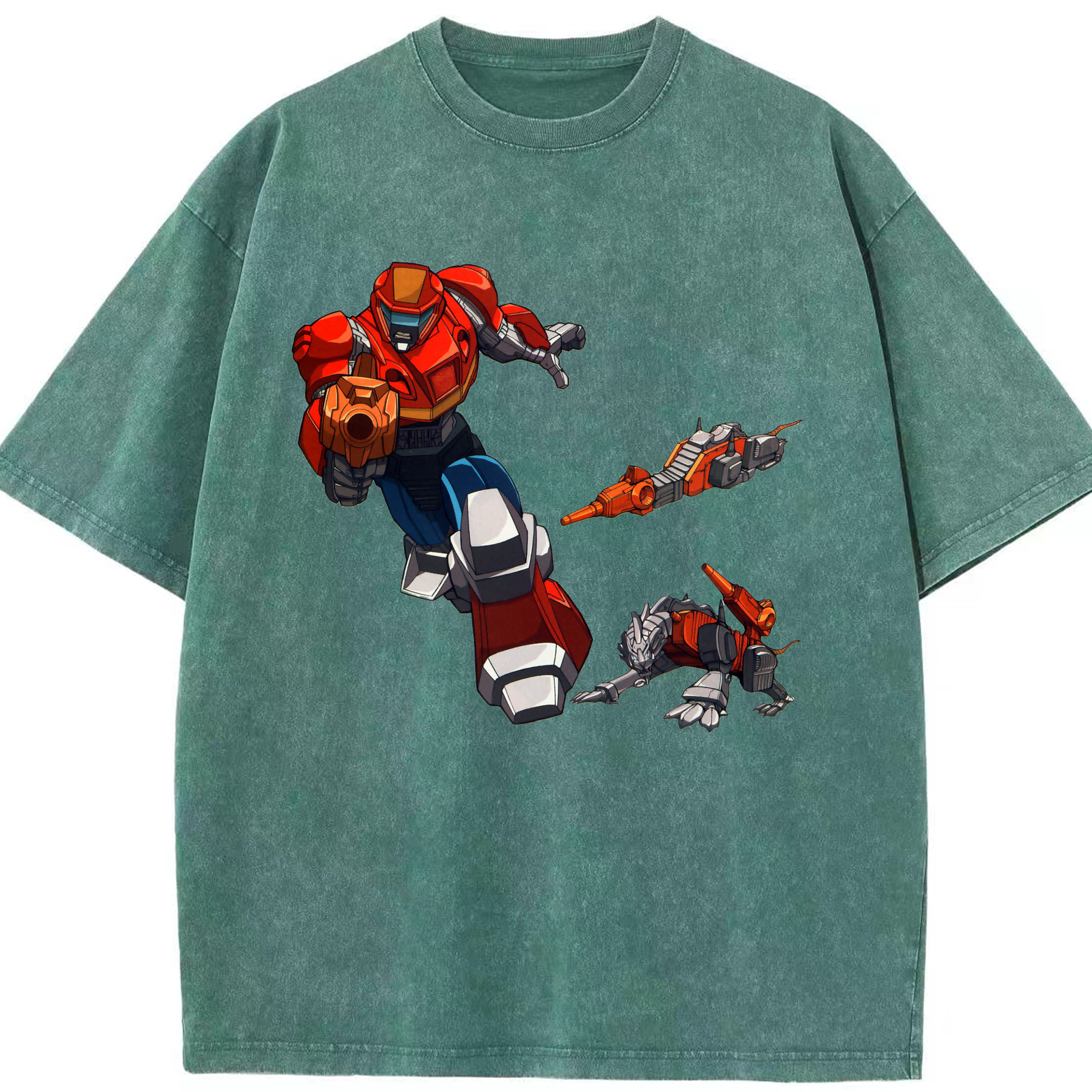 （画像用）  綿100% ヴィンテージ風 半袖Tシャツ（フロントプリント）